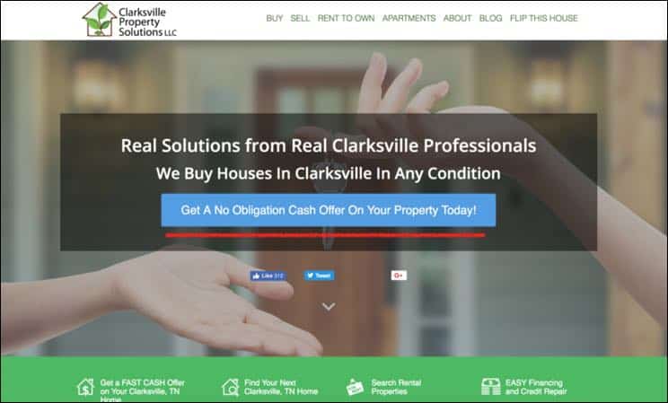 website for real estate button color