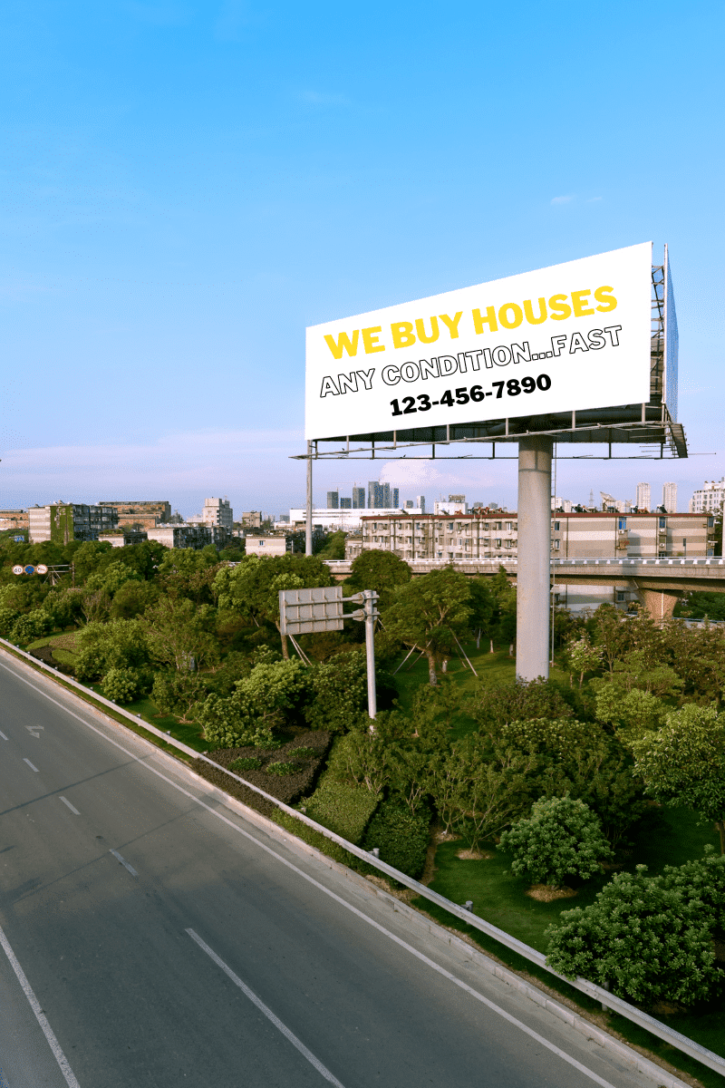 highway billboard for real estate investors example